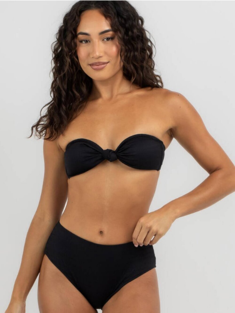Rip Curl 90 Black Dreams Bandeau bikini Top